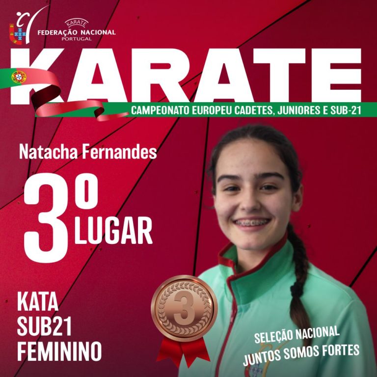 Natacha Fernandes em 3º Lugar – Campeonato Europa Cadetes, Juniores e Sub21 (Chipre)