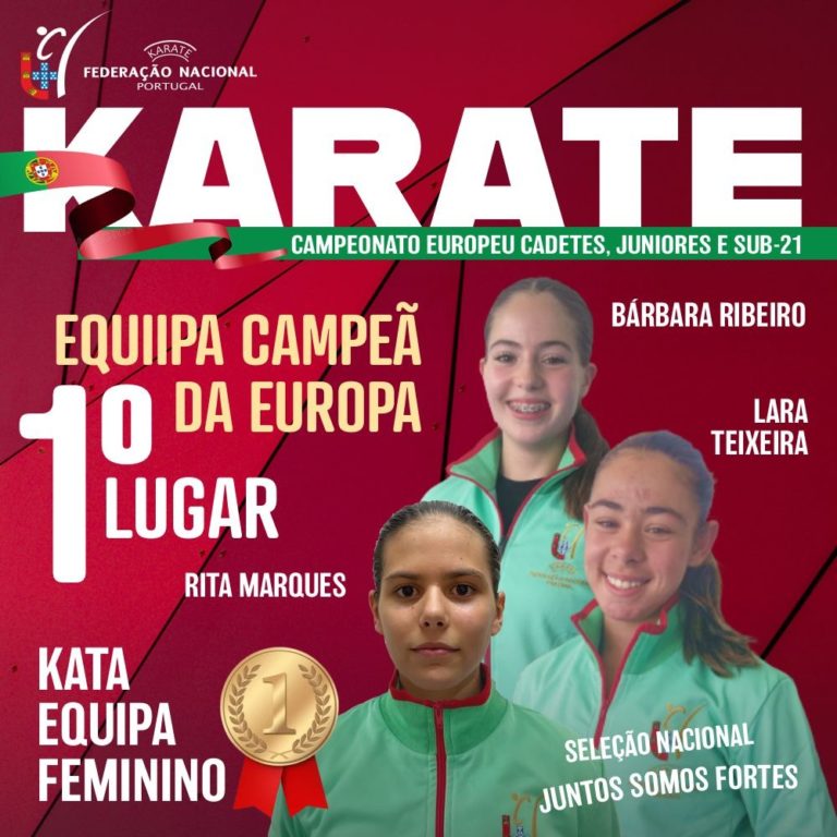 Medalha de Ouro – Campeonato Europa Cadetes, Juniores e Sub21 (Larnaca – Chipre)