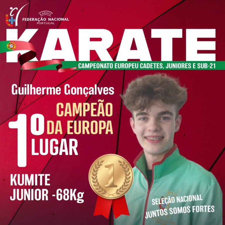 Medalha de Ouro – Campeonato Europa Cadetes, Juniores e Sub21 (Larnaca – Chipre)