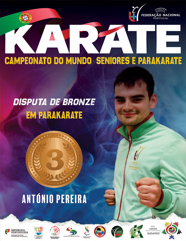 Medalha de Bronze – 26.º Campeonato do Mundo de Seniores 2023 (António Pereira)