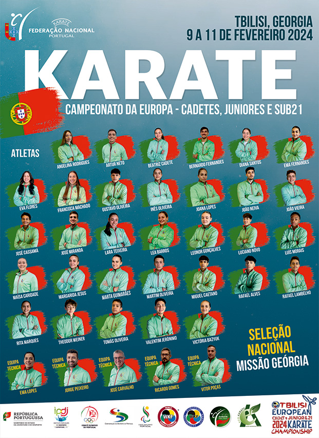 Campeonato da Europa de Cadetes, Juniores e Sub21 – Tbilisi (Geórgia)
