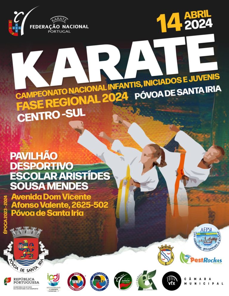 Campeonato Nacional de Infantis, Iniciados e Juvenis 2024 – Fases Regionais | 14 de Abril – Póvoa de Santa de Iria