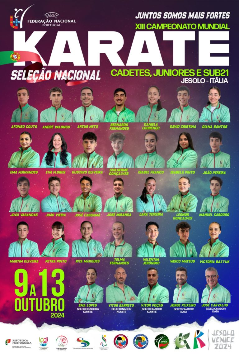 XIII Campeonato do Mundo de  Karate (Cadetes, Juniores e  Sub21) – Jesolo, Itália