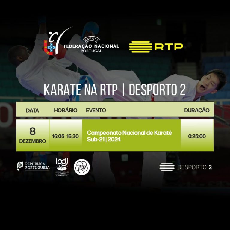 Karate no Desporto 2 (RTP2) – Emissão de 8 Dezembro de 2024