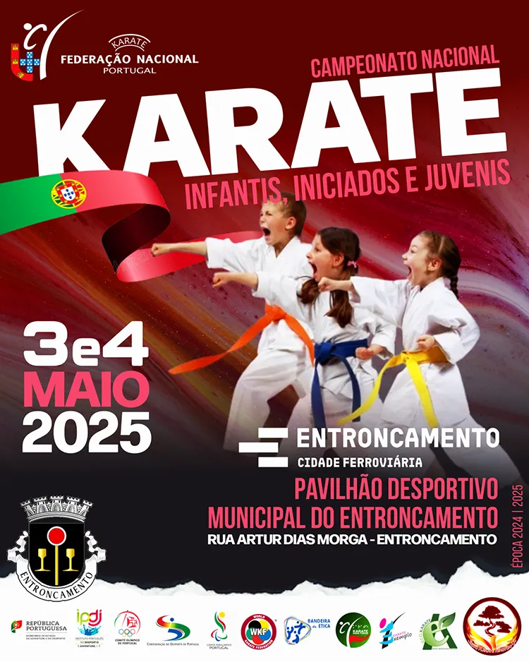 Campeonato Nacional de Infantis a Juvenis – 3 e 4 Maio 2025 – Entroncamento