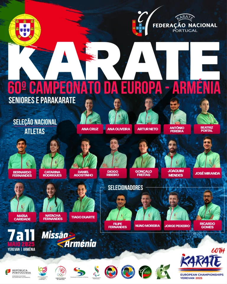60º Campeonato Europeu de Seniores e Parakarate, Yerevan – Arménia