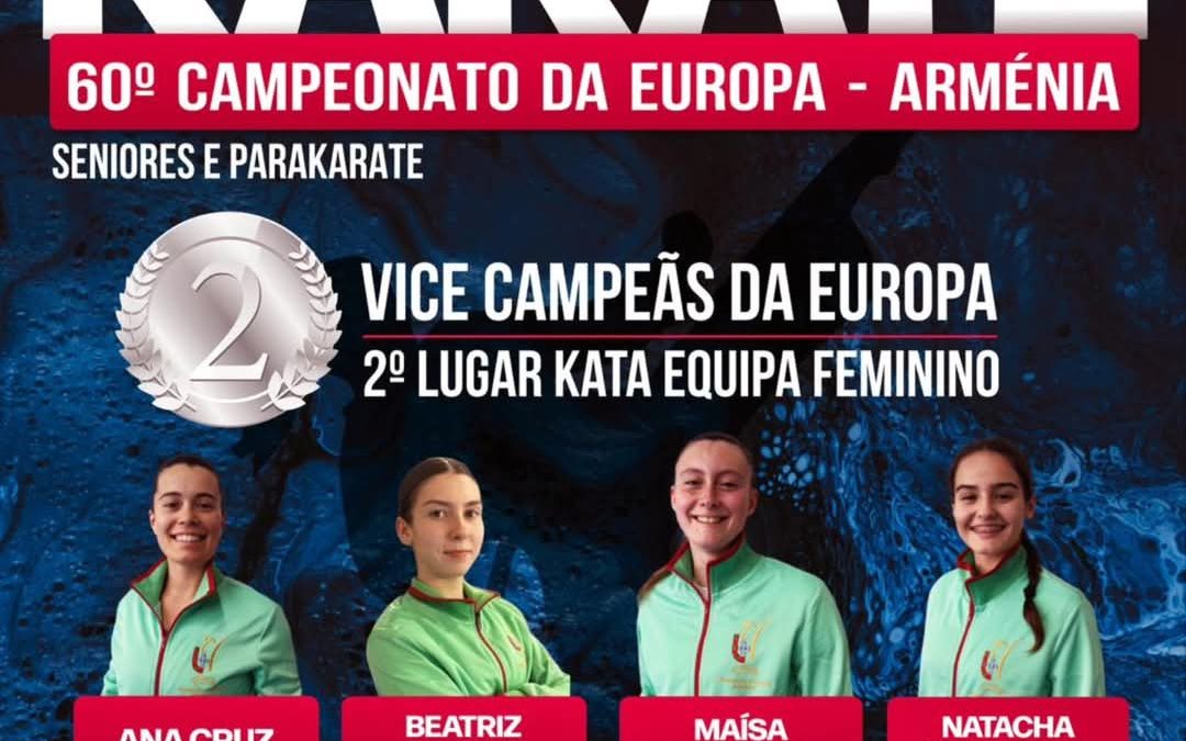 60º Campeonato Europeu De Seniores E ParaKarate (Yerevan – Arménia) – Vice Campeãs Europeias