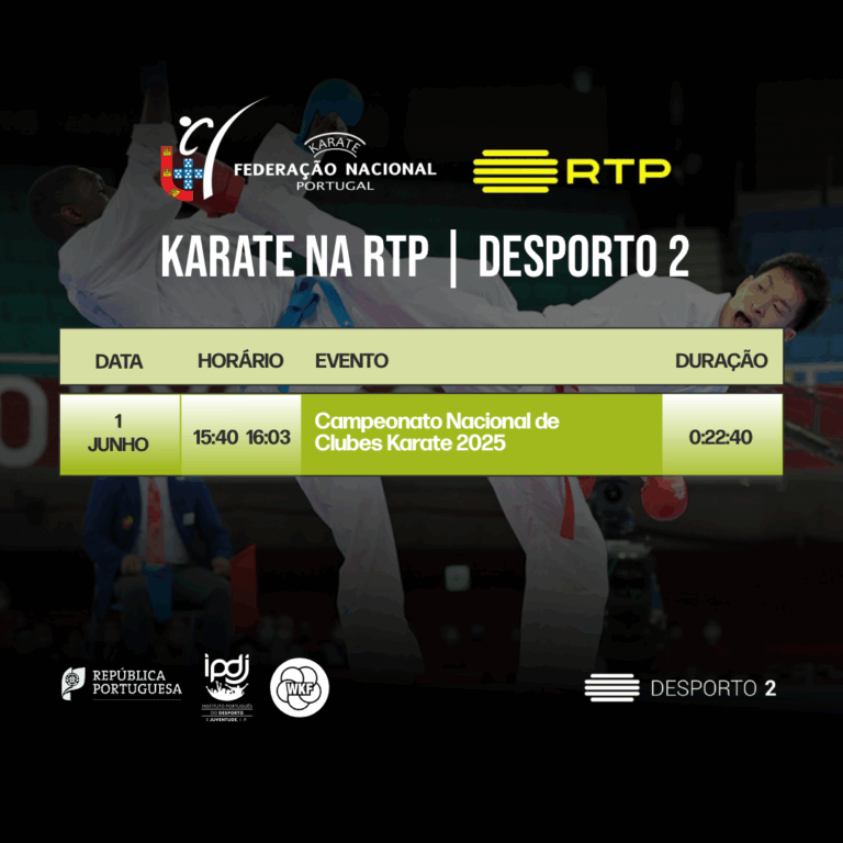 Karate no Desporto 2 (RTP 2) – Emissão de 1 de Junho de 2025