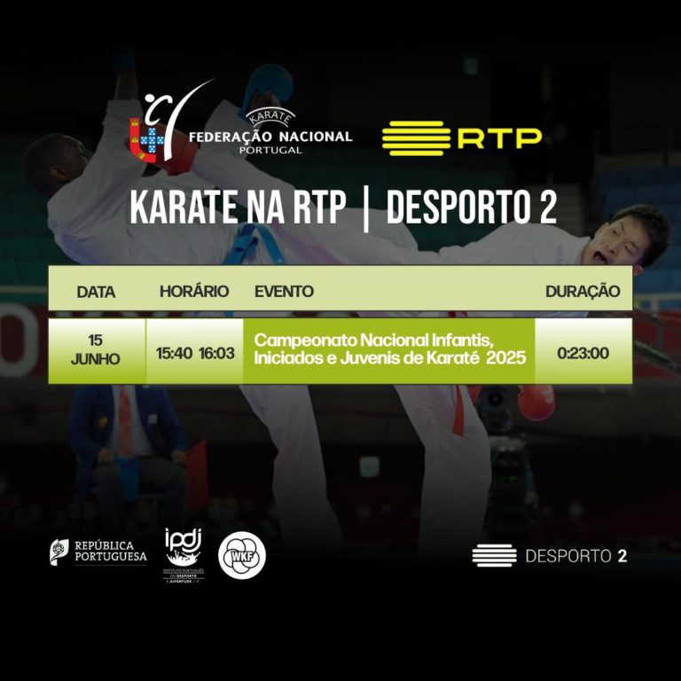 Karate no Desporto 2 (RTP 2) – Emissão de 15 de Junho de 2025
