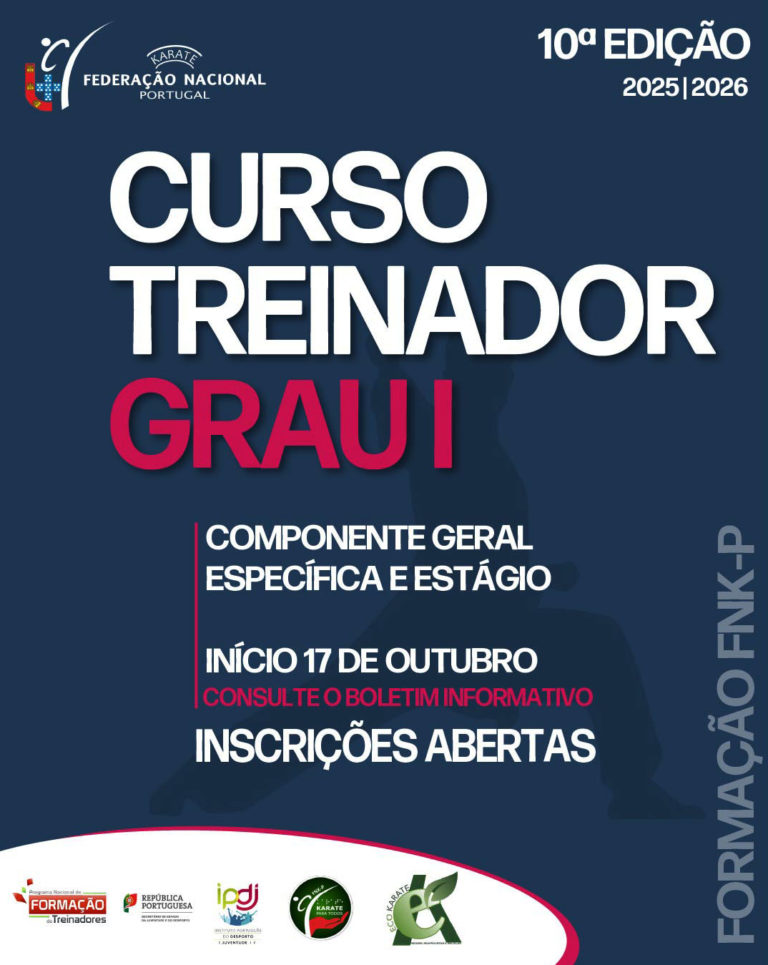 Curso de Treinador de Karate Grau I – 10ª EDIÇÃO