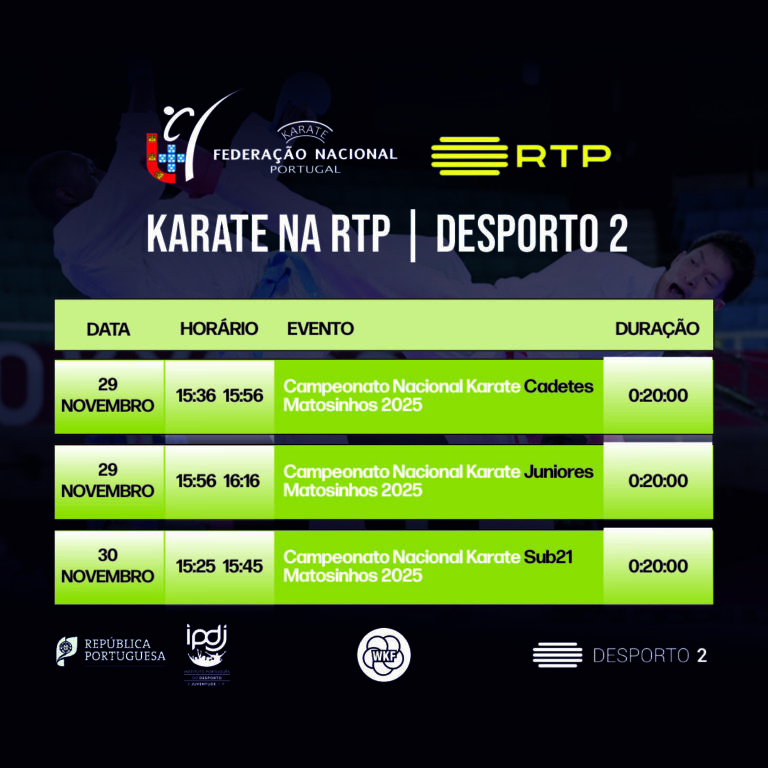 RTP 2 – Desporto 2 – Emissão de 29 e 30 de novembro de 2025