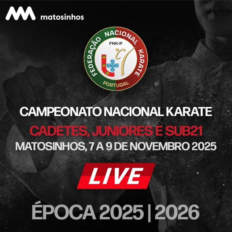 Live Streaming do Campeonato Nacional Karate – Matosinhos 2025