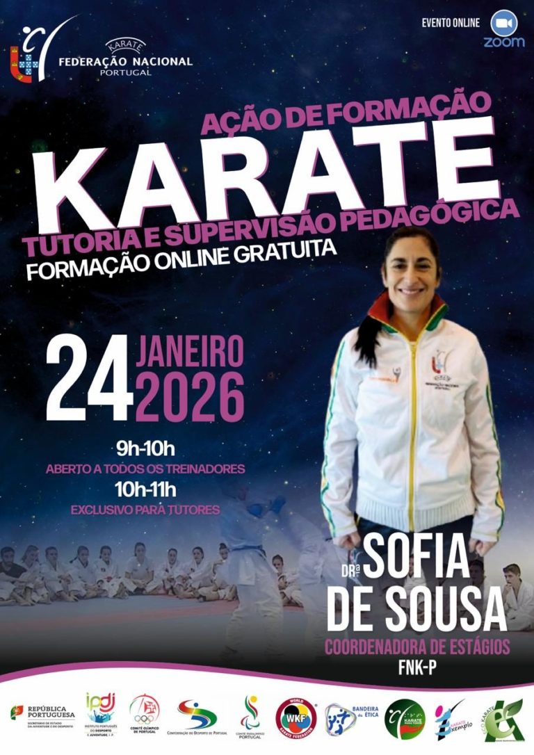 AF “Karate – Tutoria e Supervisão Pedagógica” – 24 Janeiro 2026 – On-line