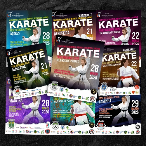Campeonato Nacional de Karate e Campeonato Nacional de Para-Karate – Fases Regionais Sul, Centro Sul, Norte e Centro Norte