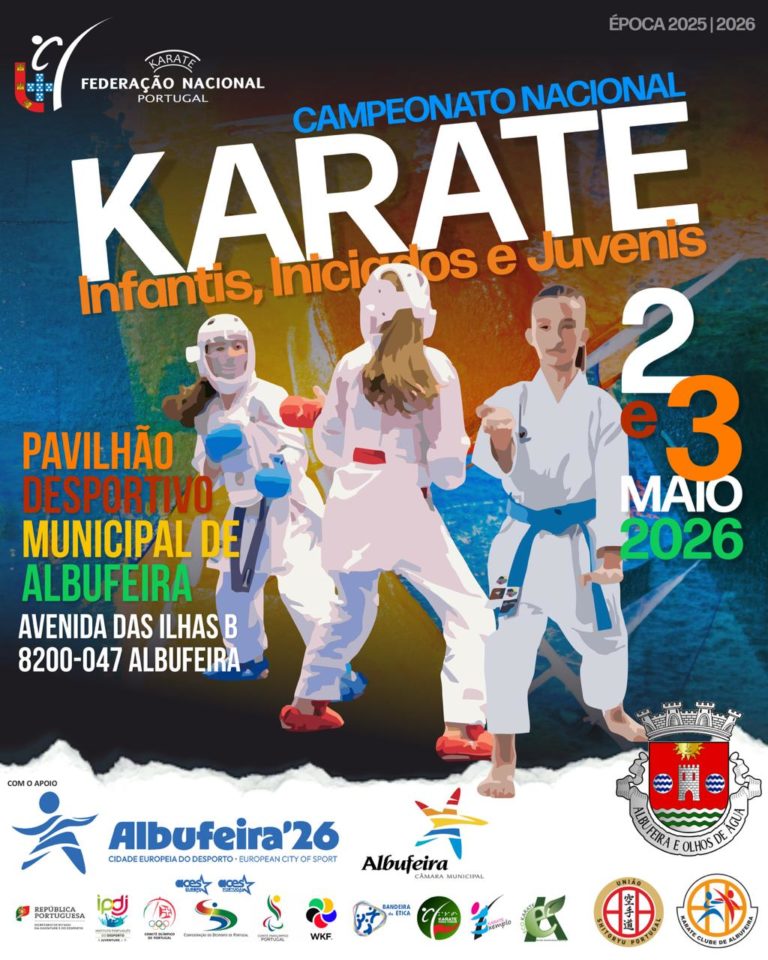 Campeonato Nacional de Infantil, Iniciado e Juvenil – 2 e 3 Maio 2026 – Albufeira